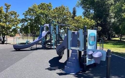 brand new playground at Bob Newton Park in Keizer Oregon
